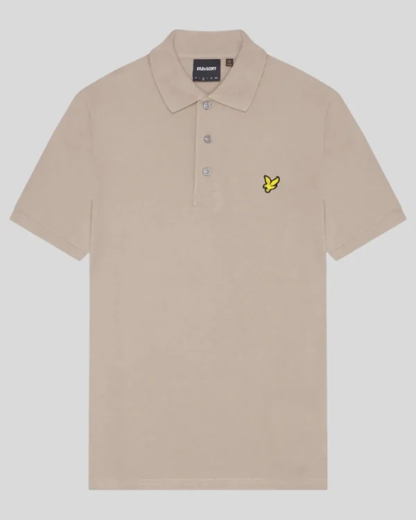 Lyle & Scott Groß & Groß | Übergrößen<Einfarbiges Polohemd HeritageTaupe