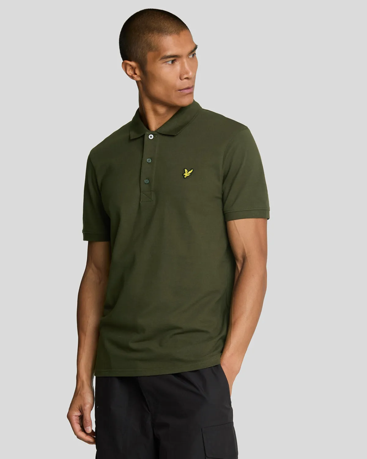 einfarbiges_polohemd_0.webp Lyle & Scott Grundlegendes | Polohemden<Einfarbiges Polohemd Olive