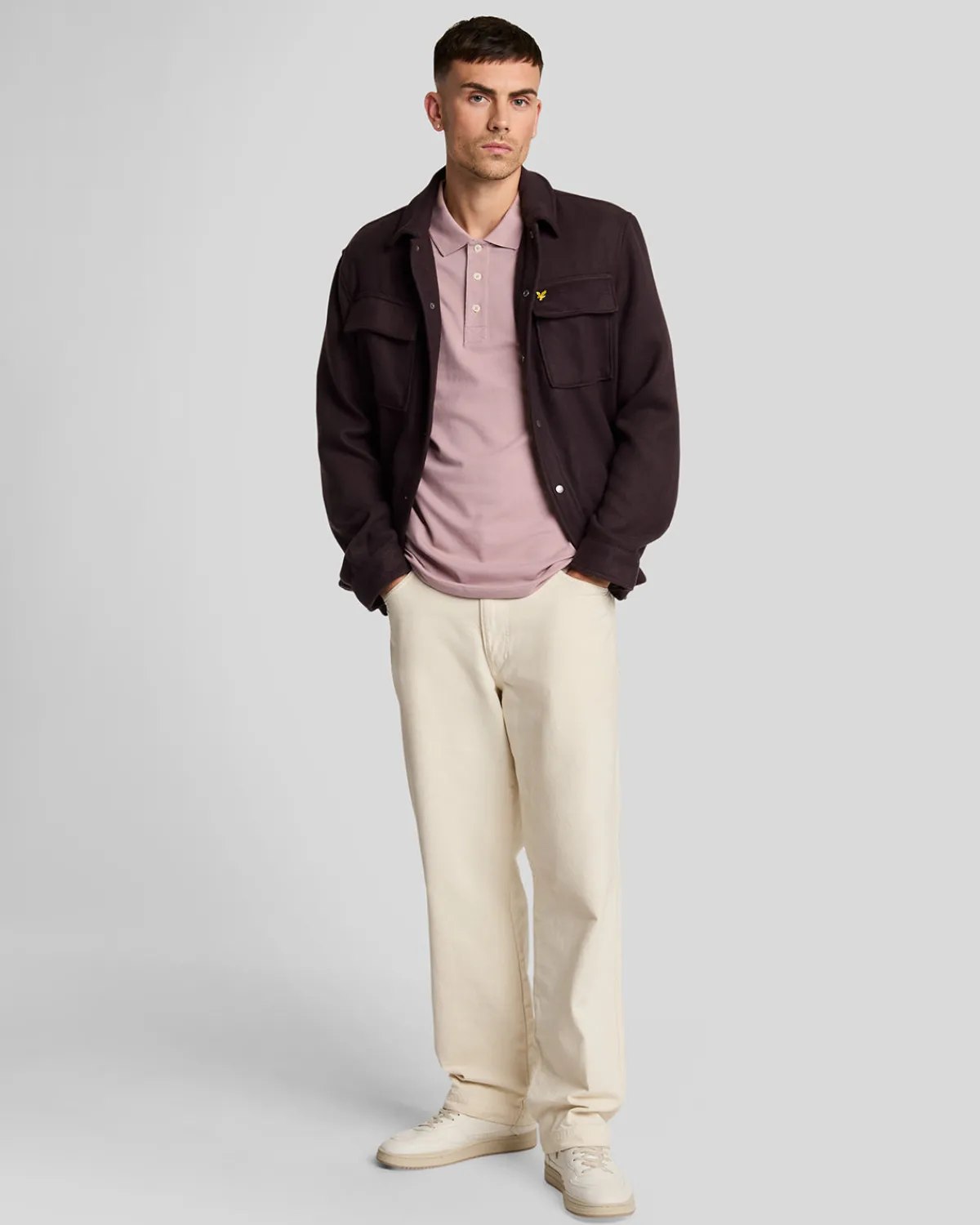 einfarbiges_polohemd_1-17.webp Lyle & Scott Polohemden<Einfarbiges Polohemd FieldThistle