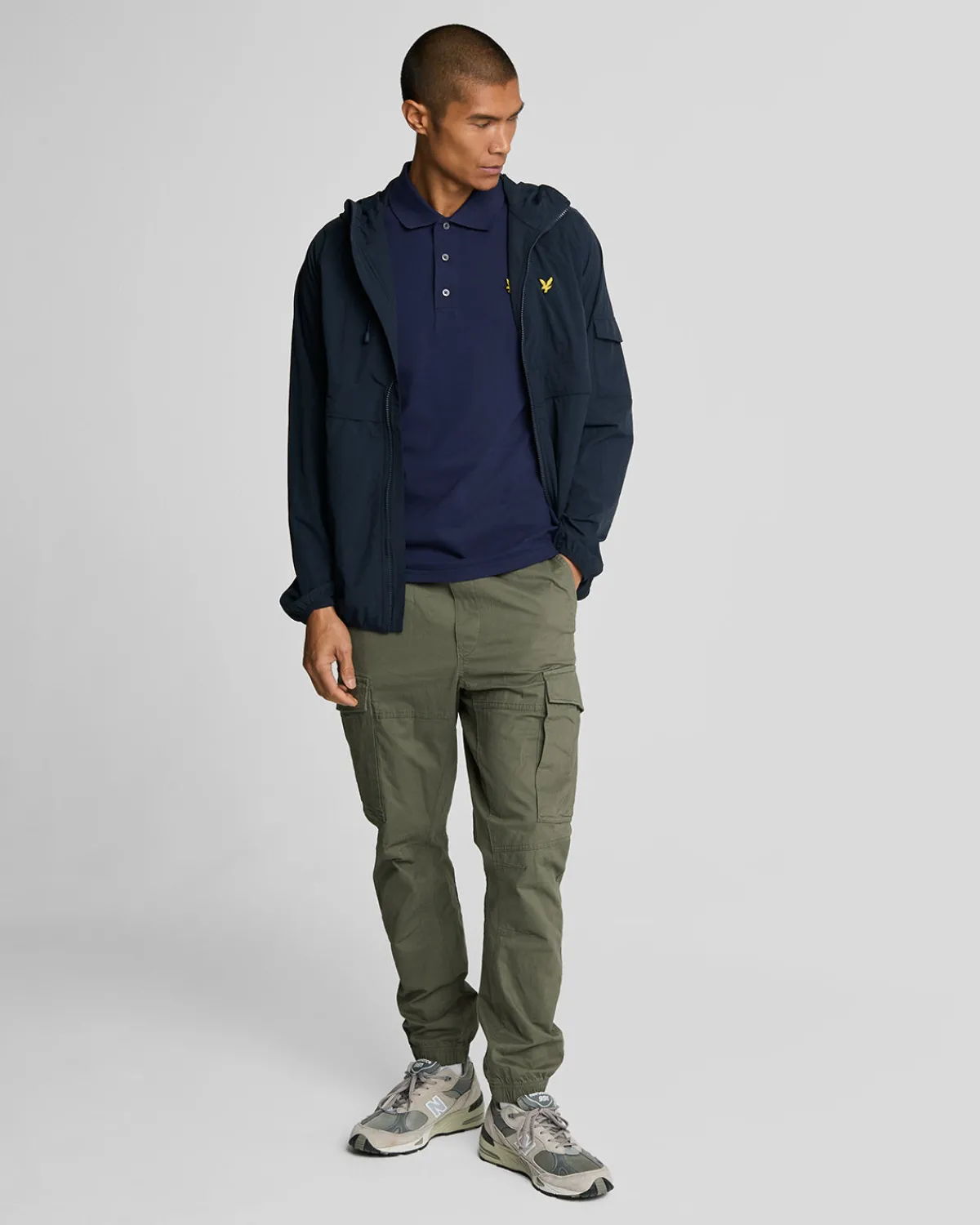 einfarbiges_polohemd_1-2.webp Lyle & Scott Grundlegendes | Polohemden<Einfarbiges Polohemd Marine