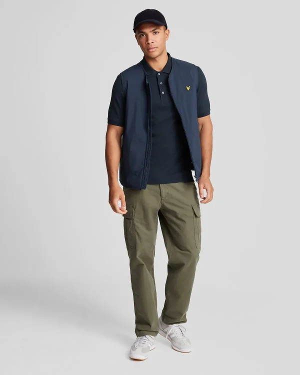 Lyle & Scott Polohemden<Einfarbiges Polohemd DunkleMarine