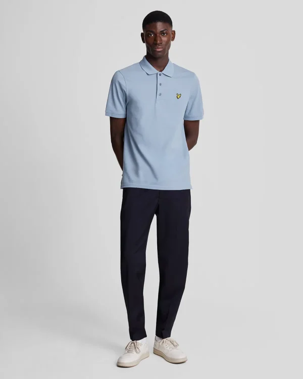 Lyle & Scott Polohemden<Einfarbiges Polohemd CraftedBlue