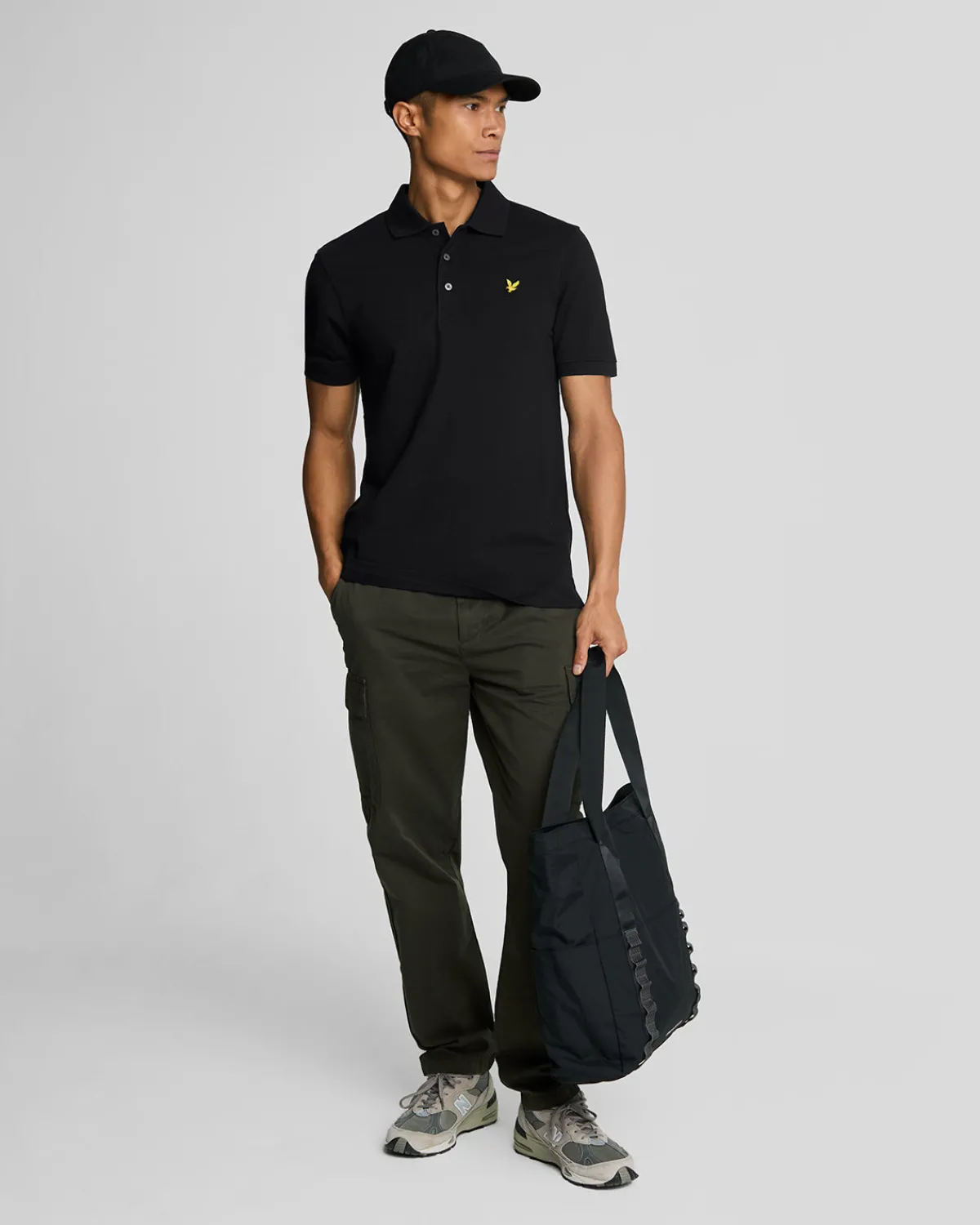einfarbiges_polohemd_1-4.webp Lyle & Scott Grundlegendes | Polohemden<Einfarbiges Polohemd Pechschwarz