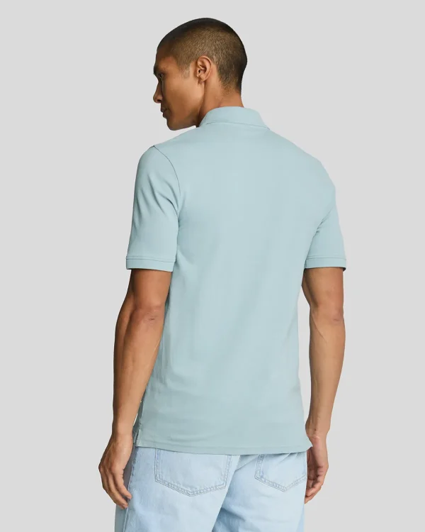 Lyle & Scott Polohemden<Einfarbiges Polohemd BlueSmoke