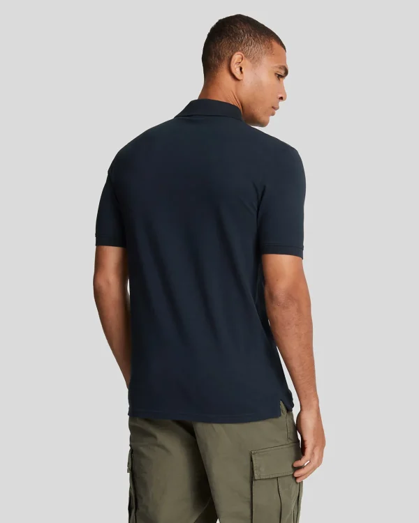 Lyle & Scott Polohemden<Einfarbiges Polohemd DunkleMarine