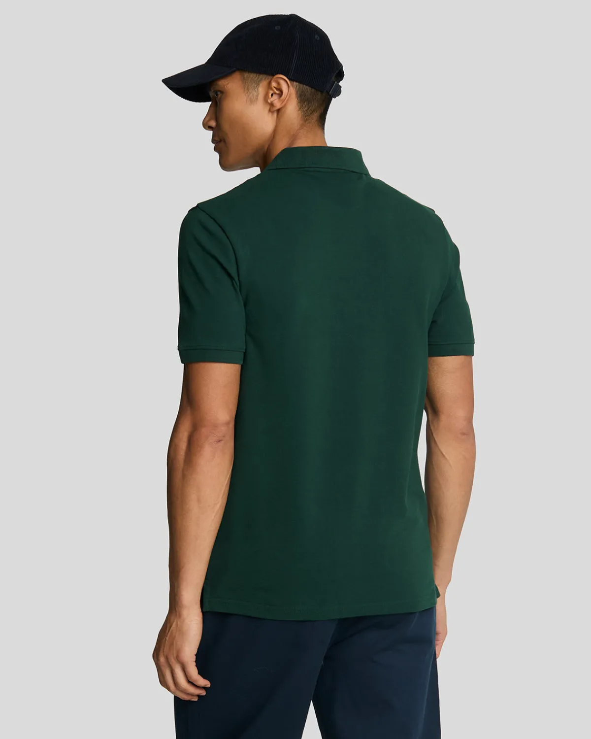 einfarbiges_polohemd_2-3.webp Lyle & Scott Grundlegendes | Polohemden<Einfarbiges Polohemd Dunkelgrün