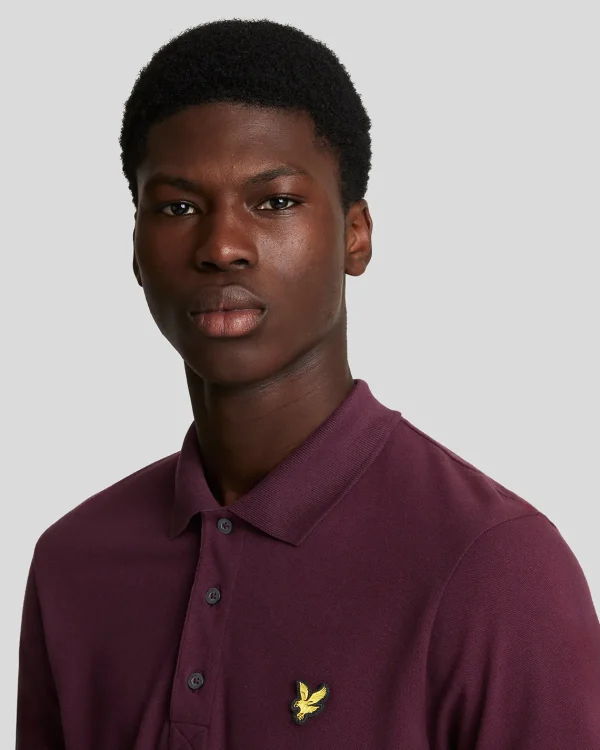 Lyle & Scott Grundlegendes | Polohemden<Einfarbiges Polohemd Burgund