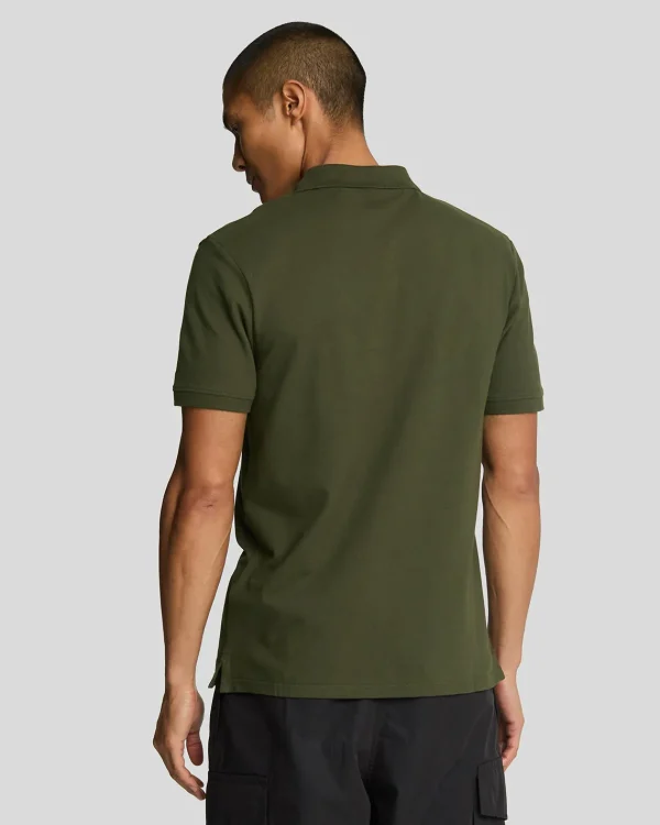 Lyle & Scott Grundlegendes | Polohemden<Einfarbiges Polohemd Olive