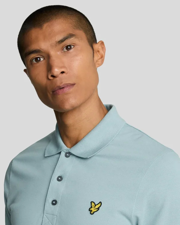 Lyle & Scott Polohemden<Einfarbiges Polohemd BlueSmoke