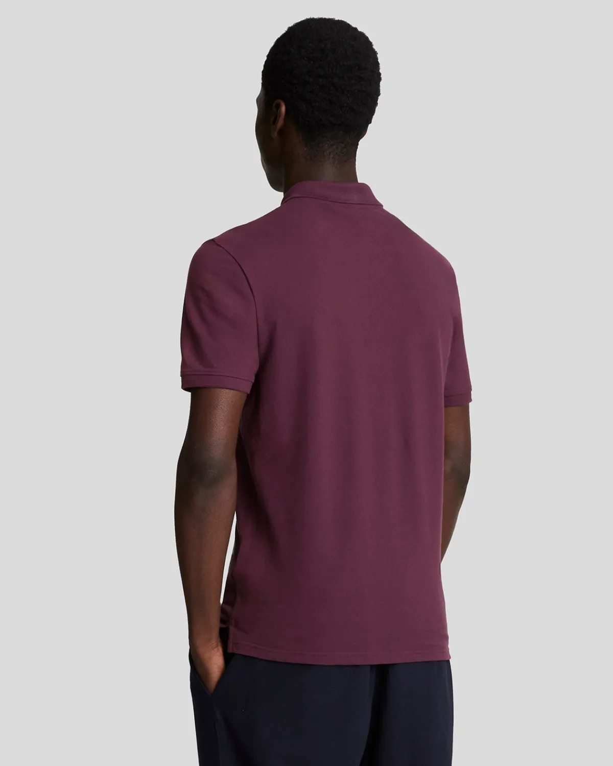 einfarbiges_polohemd_3-6.webp Lyle & Scott Grundlegendes | Polohemden<Einfarbiges Polohemd Burgund