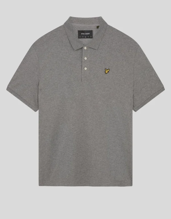 Lyle & Scott Grundlegendes | Polohemden<Einfarbiges Polohemd MidGreyMargel