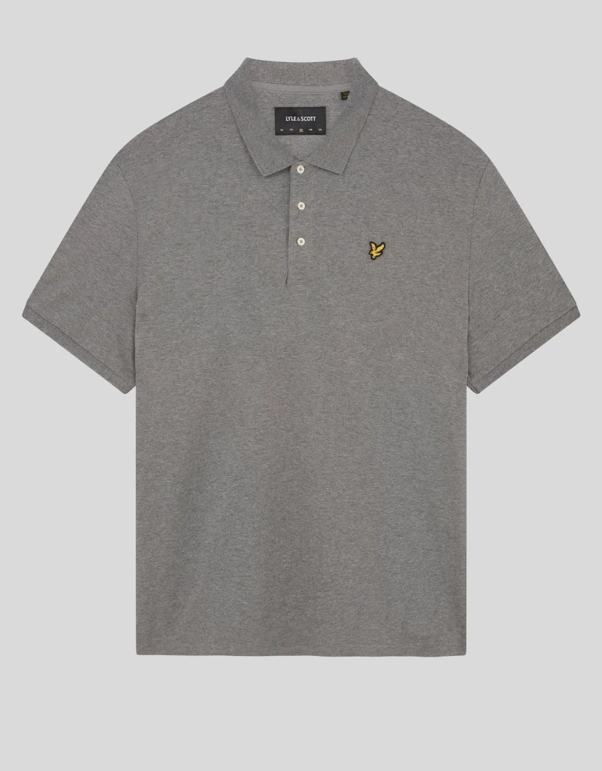 einfarbiges_polohemd_4-1.webp Lyle & Scott Grundlegendes | Polohemden<Einfarbiges Polohemd MidGreyMargel