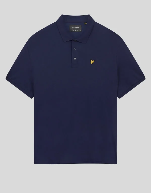 Lyle & Scott Grundlegendes | Polohemden<Einfarbiges Polohemd Marine