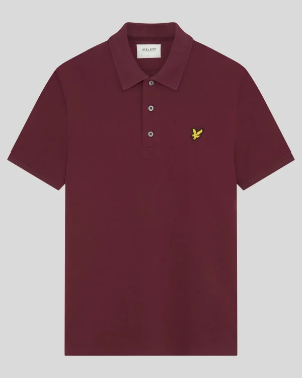Lyle & Scott Grundlegendes | Polohemden<Einfarbiges Polohemd Burgund