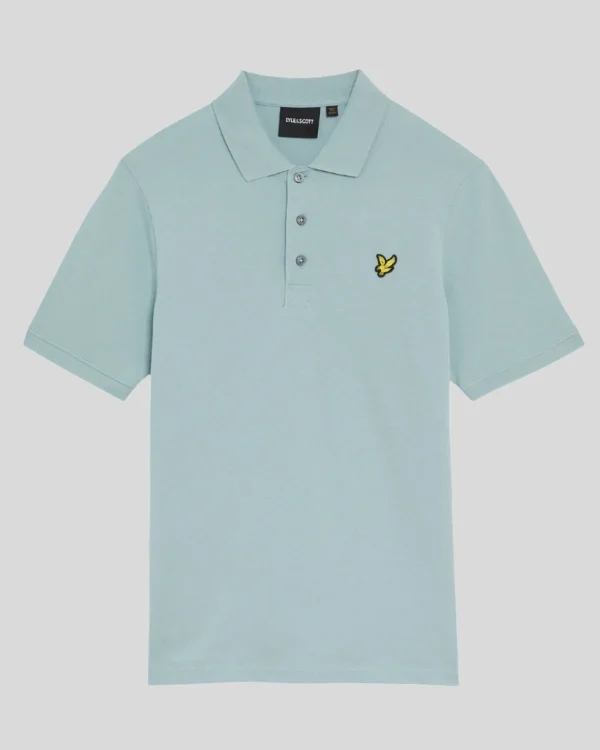 Lyle & Scott Polohemden<Einfarbiges Polohemd BlueSmoke