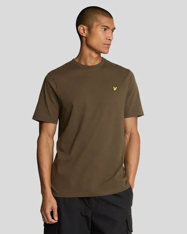 Lyle & Scott Grundlegendes | T-shirts<Einfarbiges T-Shirt Olive
