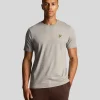 Lyle & Scott Grundlegendes | T-shirts<Einfarbiges T-Shirt MidGreyMargel