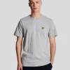 Lyle & Scott Grundlegendes | T-shirts<Einfarbiges T-Shirt HellgraueMergel
