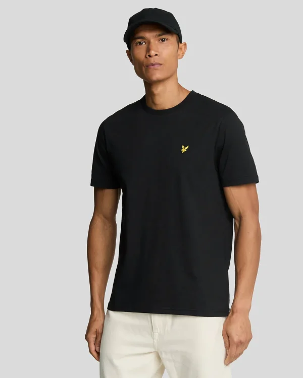 Lyle & Scott Grundlegendes | T-shirts<Einfarbiges T-Shirt Pechschwarz