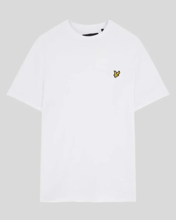 Lyle & Scott Groß & Groß | Übergrößen<Einfarbiges T-Shirt Weiss