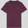 Lyle & Scott Groß & Groß | Übergrößen<Einfarbiges T-Shirt WeaversClaret