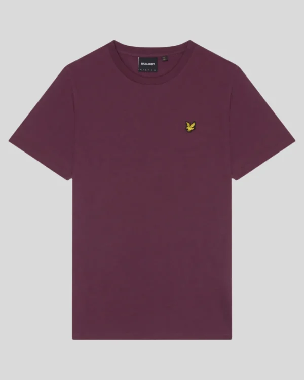 Lyle & Scott Groß & Groß | Übergrößen<Einfarbiges T-Shirt WeaversClaret
