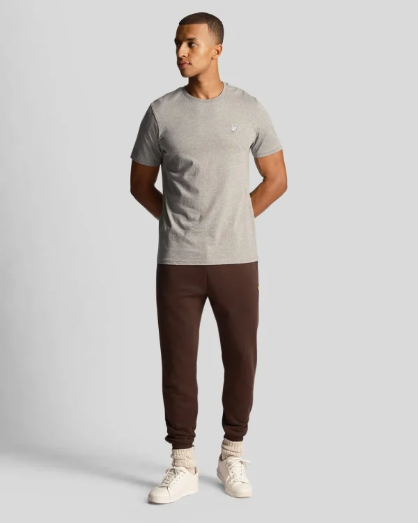 Lyle & Scott Grundlegendes | T-shirts<Einfarbiges T-Shirt MidGreyMargel