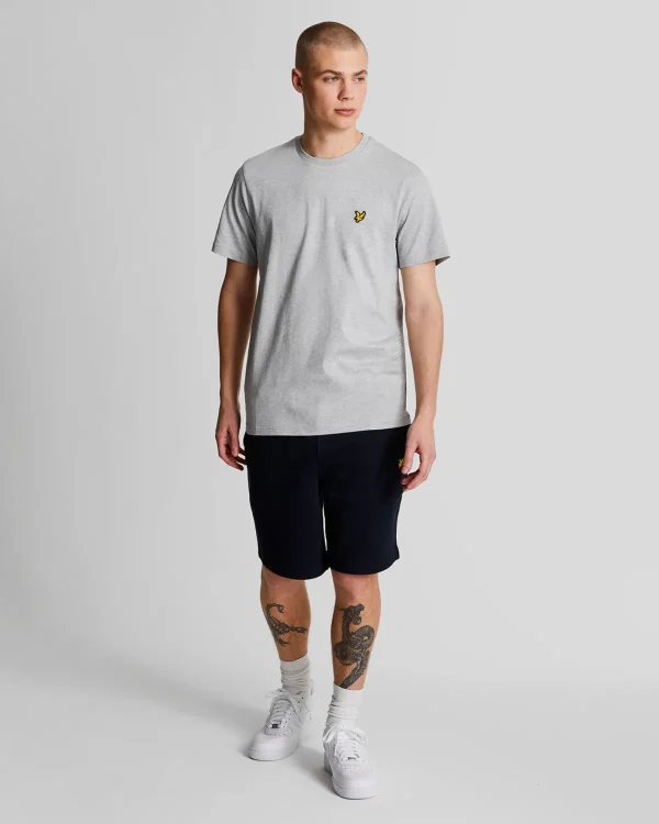 Lyle & Scott Grundlegendes | T-shirts<Einfarbiges T-Shirt HellgraueMergel