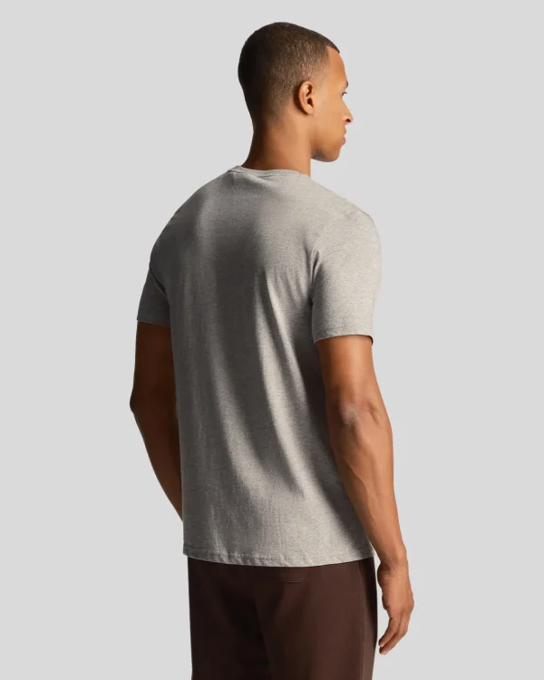 Lyle & Scott Grundlegendes | T-shirts<Einfarbiges T-Shirt MidGreyMargel