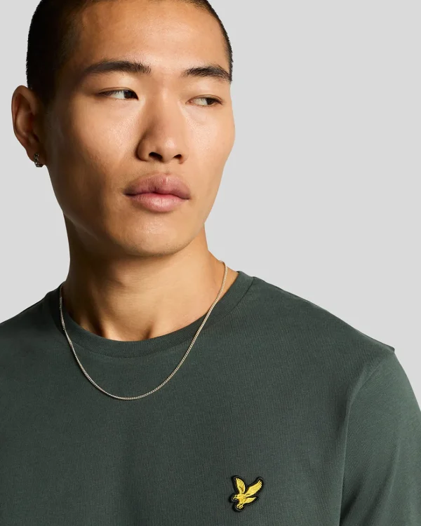 Lyle & Scott Vermächtnis | T-shirts<Einfarbiges T-Shirt DeepGreen