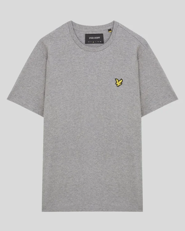 Lyle & Scott Grundlegendes | T-shirts<Einfarbiges T-Shirt MidGreyMargel