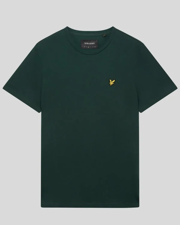Lyle & Scott Grundlegendes | T-shirts<Einfarbiges T-Shirt Dunkelgrün