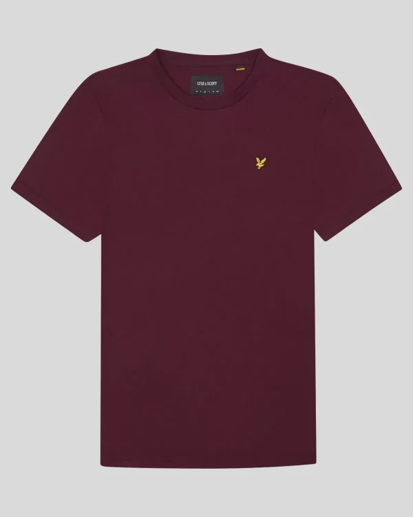 Lyle & Scott Grundlegendes | T-shirts<Einfarbiges T-Shirt Burgund