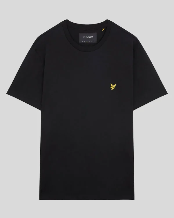 Lyle & Scott Grundlegendes | T-shirts<Einfarbiges T-Shirt Pechschwarz