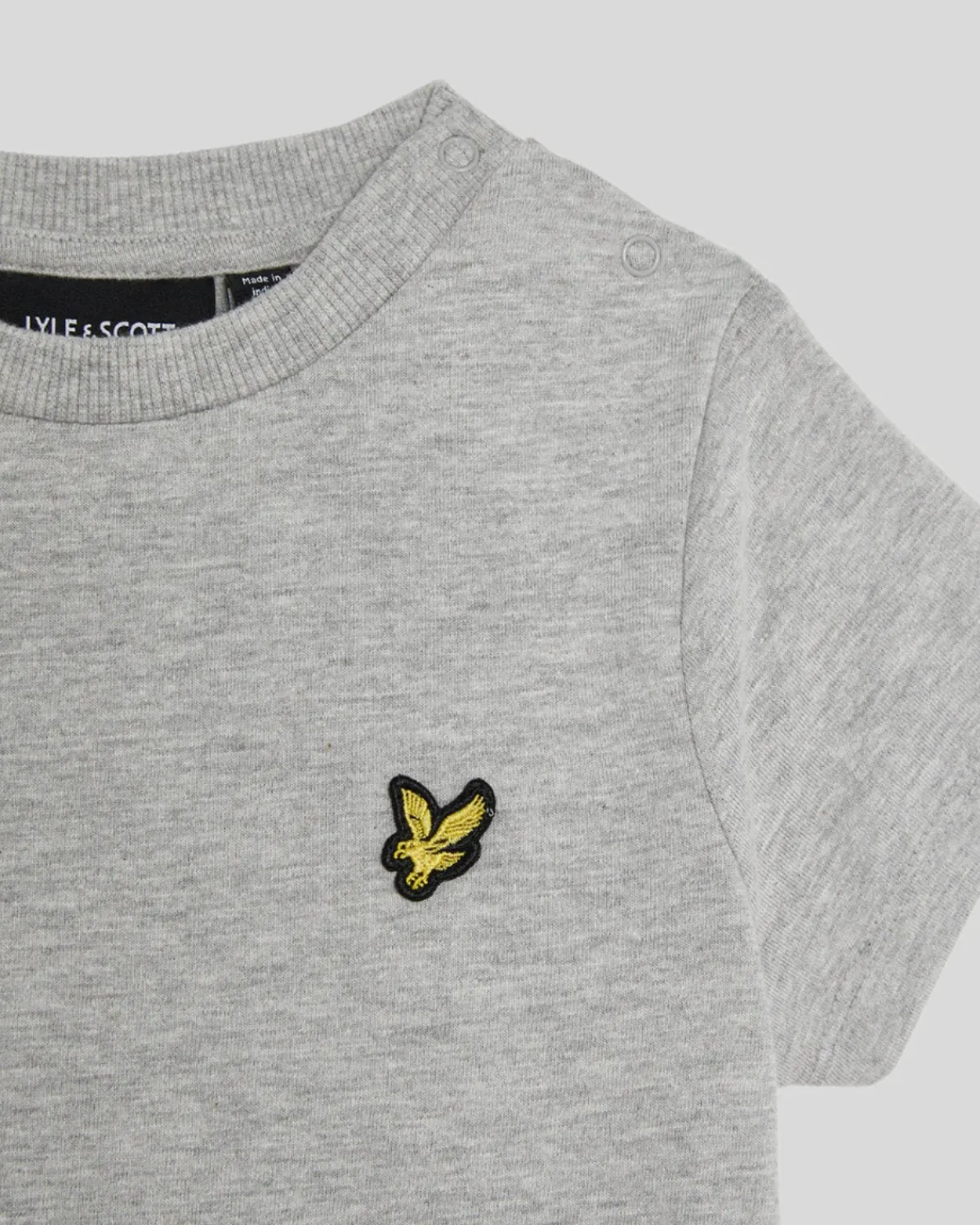 einfarbiges_tshirt_fr_kleinkinder_1-1.webp Lyle & Scott Babys & Kleinkinder<Einfarbiges T-Shirt für Kleinkinder LightGreyMarl