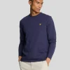 Lyle & Scott Grundlegendes | T-shirts<Einfarbiges T-Shirt mit langen Ärmeln Marine