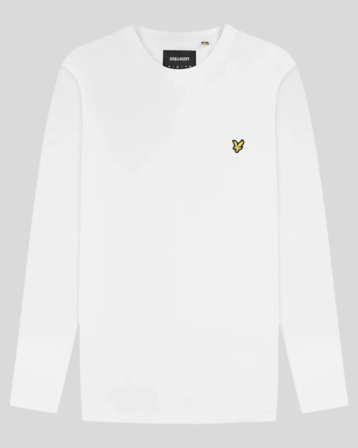 einfarbiges_tshirt_mit_langen_rmeln_4-1.webp Lyle & Scott Grundlegendes | T-shirts<Einfarbiges T-Shirt mit langen Ärmeln Weiss