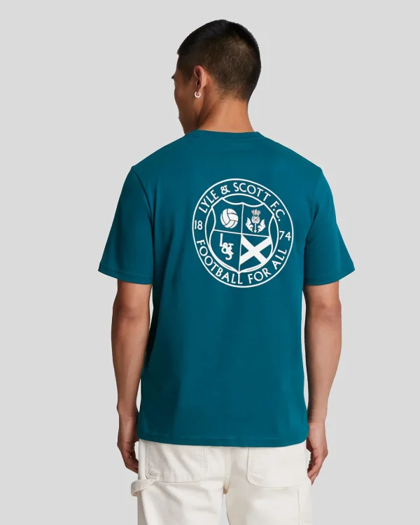 Lyle & Scott T-shirts<Fußball für alle Grafik T-Shirt ApresNavy