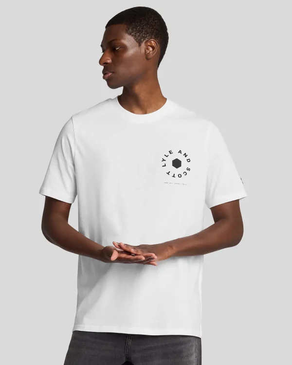Lyle & Scott Vermächtnis | T-shirts<Fußballrad Grafik T-Shirt White