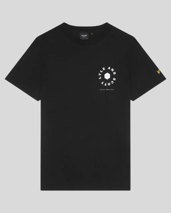 Lyle & Scott Vermächtnis | T-shirts<Fußballrad Grafik T-Shirt JetBlack