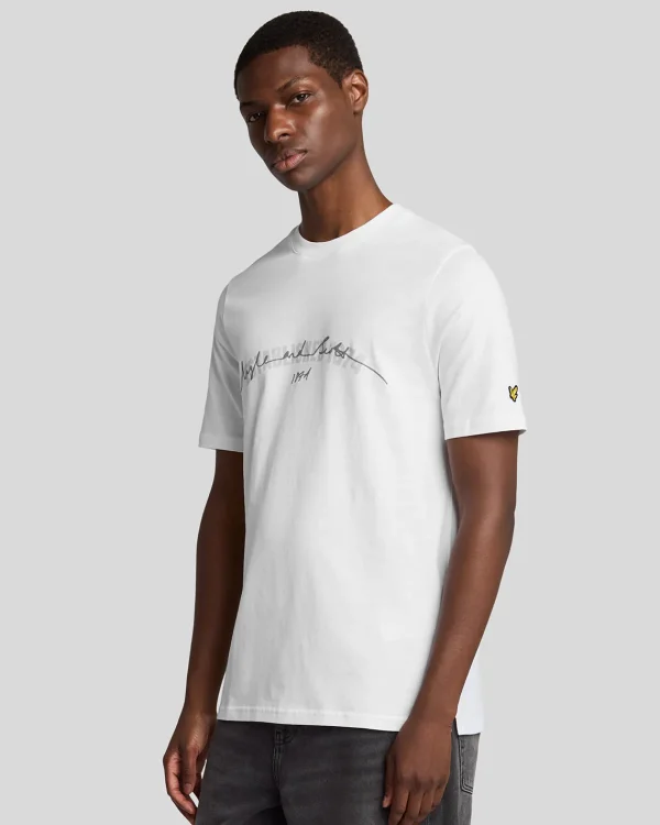 Lyle & Scott Vermächtnis | T-shirts<Gegründet 1874 Grafik T-Shirt White