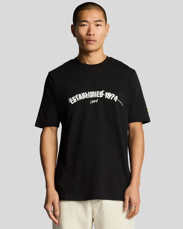 Lyle & Scott Vermächtnis | T-shirts<Gegründet 1874 Grafik T-Shirt JetBlack