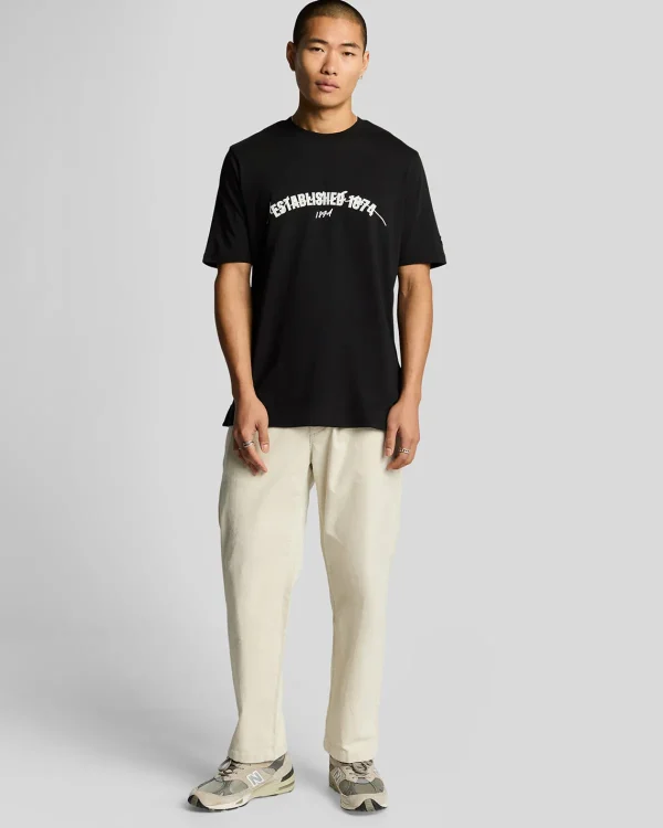 Lyle & Scott Vermächtnis | T-shirts<Gegründet 1874 Grafik T-Shirt JetBlack