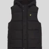 Lyle & Scott Kinder Mäntel & Jacken<Gepolsterte Kapuzenweste für Kinder JetBlack