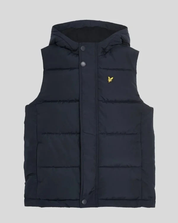 Lyle & Scott Kinder Mäntel & Jacken<Gepolsterte Kapuzenweste für Kinder DarkNavy