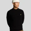 Lyle & Scott Pullover & Strickwaren<Gerippter Pullover mit Rundhalsausschnitt JetBlack