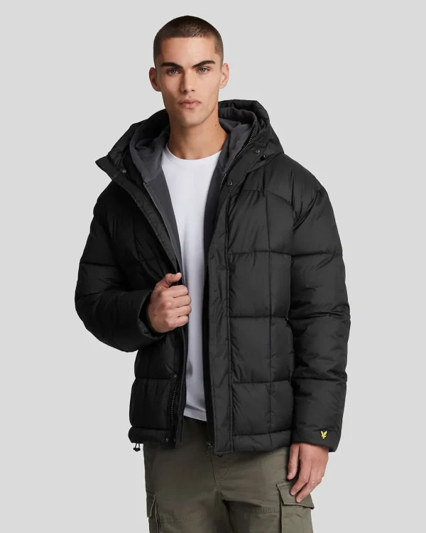 Lyle & Scott Vermächtnis<Gesteppte Pannelled Jacke JetBlack