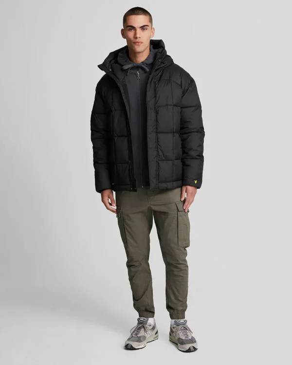Lyle & Scott Vermächtnis<Gesteppte Pannelled Jacke JetBlack