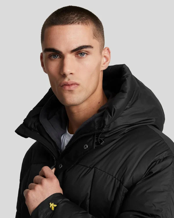 Lyle & Scott Vermächtnis<Gesteppte Pannelled Jacke JetBlack