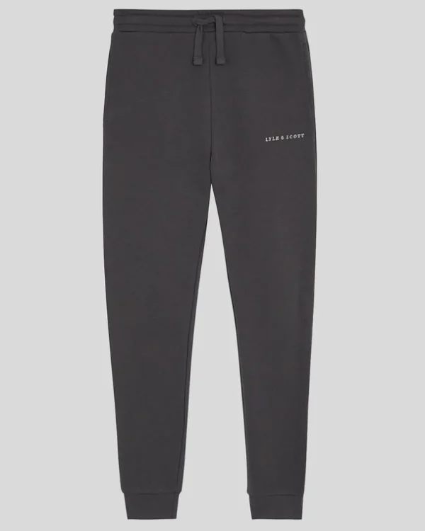 Lyle & Scott Kinder Unterseiten<Gestickter Kinder-Jogger mit Skript Gunmetal